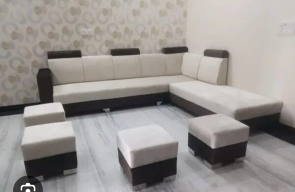 Fabric Shaped Sofa sets - Image 3