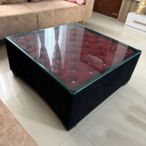 Coffee Tables -Upper Glass Wood Leg